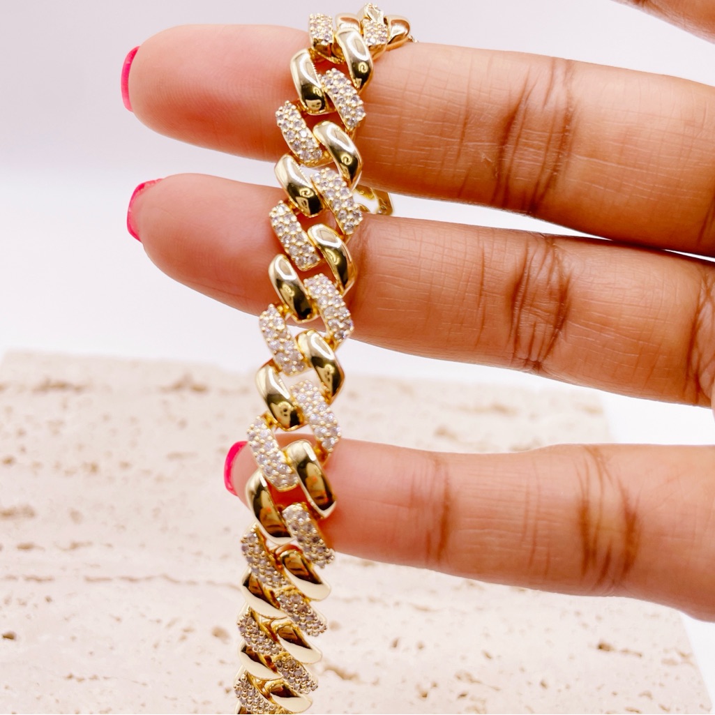 14k Gold Plated Chunky Link Bracelet